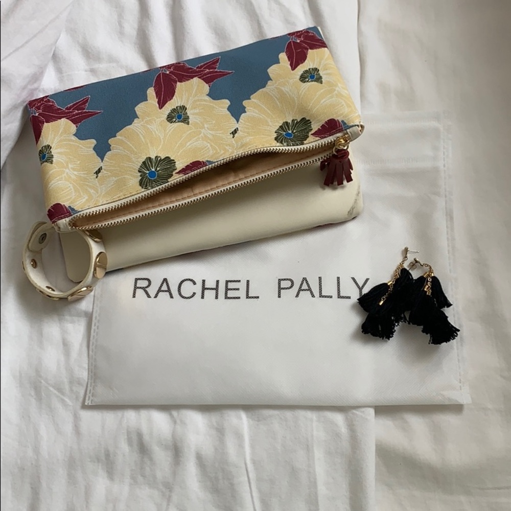 RachelPally revers clutch w Ettika tassel earrings